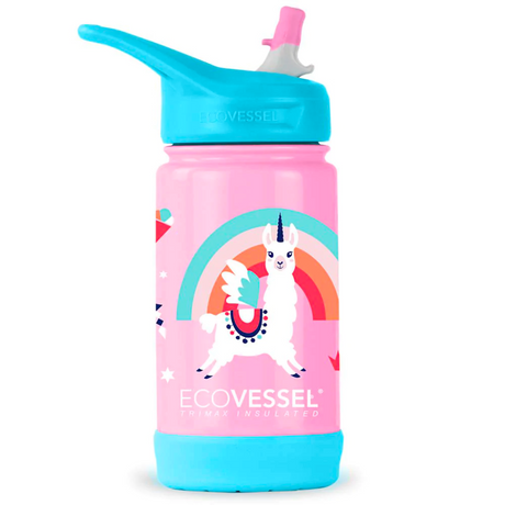 Ecovessel Frost TriMax Insulated Kids Water Bottle with Straw 355 ml