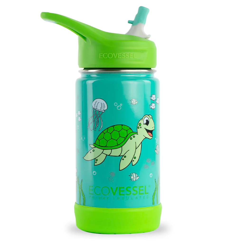 Ecovessel Frost TriMax Insulated Kids Water Bottle with Straw 355 ml