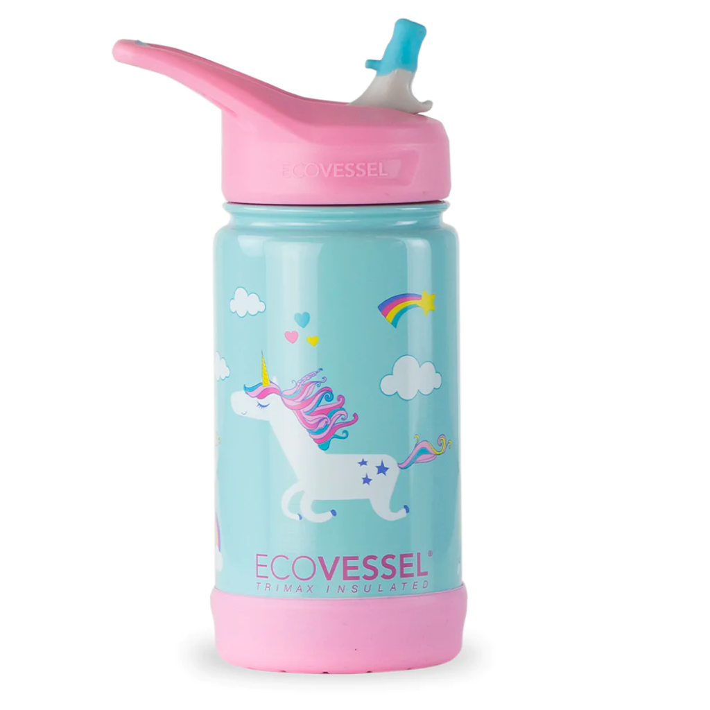 Ecovessel Frost TriMax Insulated Kids Water Bottle with Straw 355 ml
