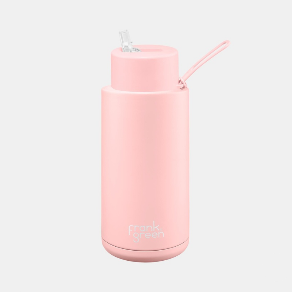 Frank Green Ceramic & Stainless Steel Bottle with Straw Cap 2 L (68 oz)