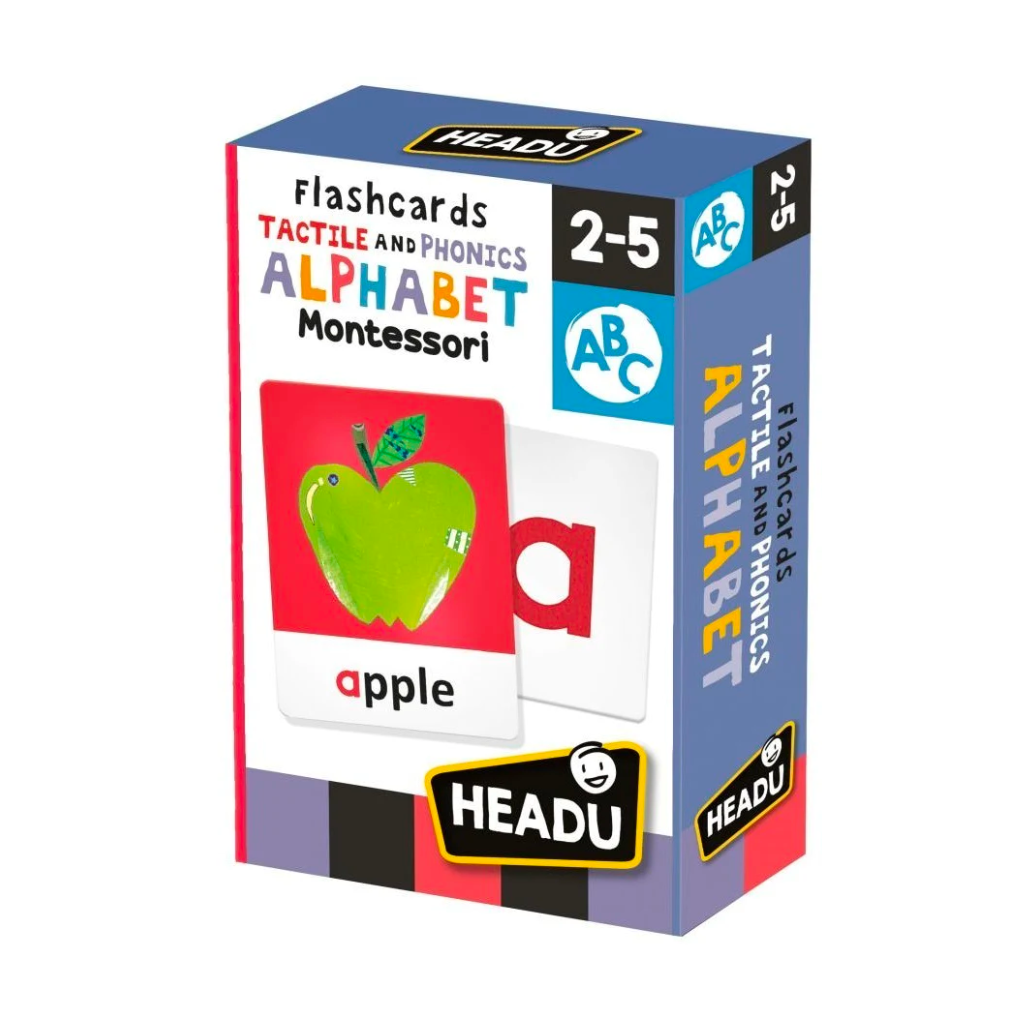 Headu Montessori Flashcards Tactile and Phonics Alphabet