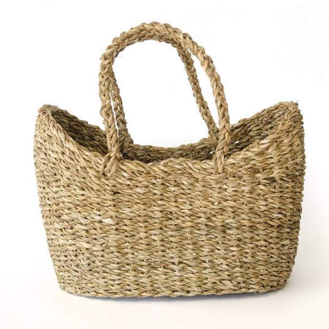 U-Chus Fair Trade Hogla Basket Half Round Teros