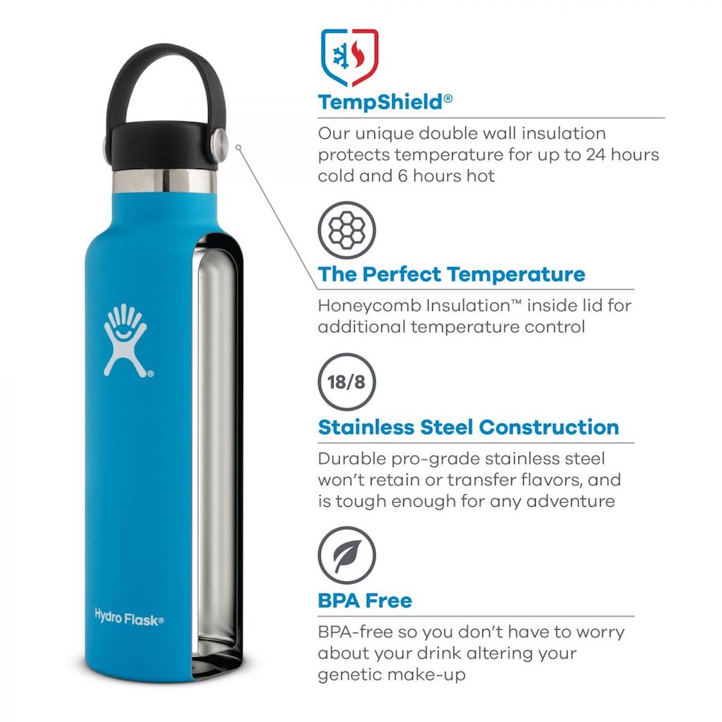 Hydro Flask Stainless Steel Insulated Water Bottle 530 ml (18 oz)