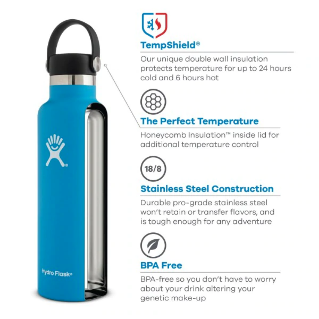 Hydro Flask Stainless Steel Insulated Water Bottle 710 ml (24 oz)