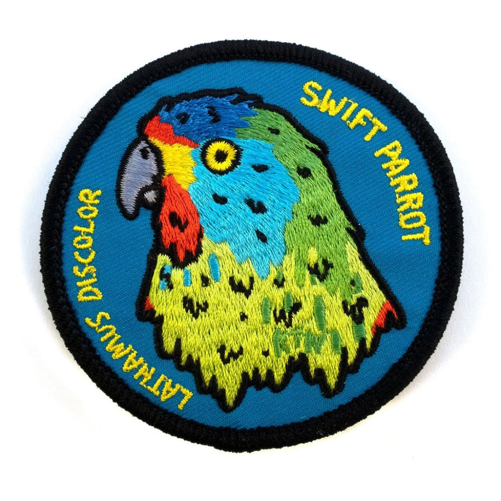 Keep Tassie Wild Patch – Swift Parrot