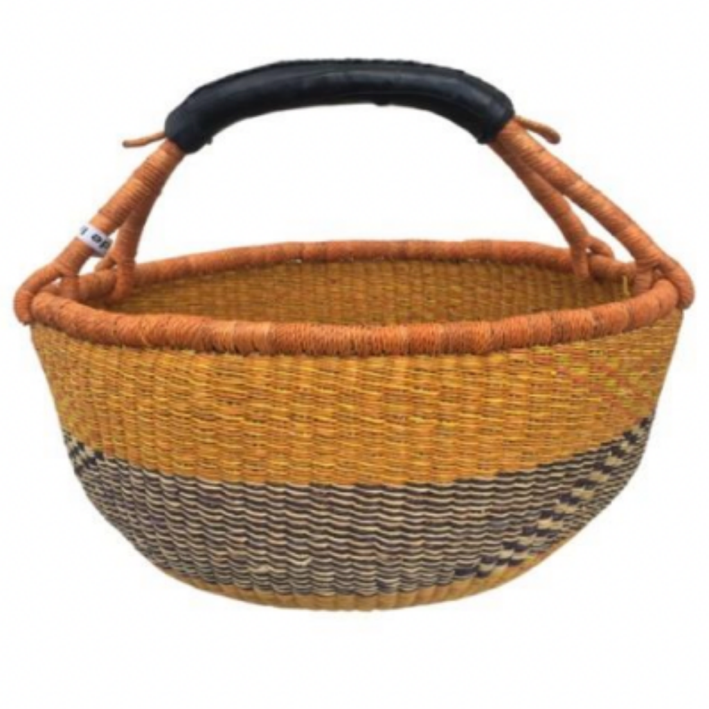 Jungle Direct African Large Round Basket Vegan