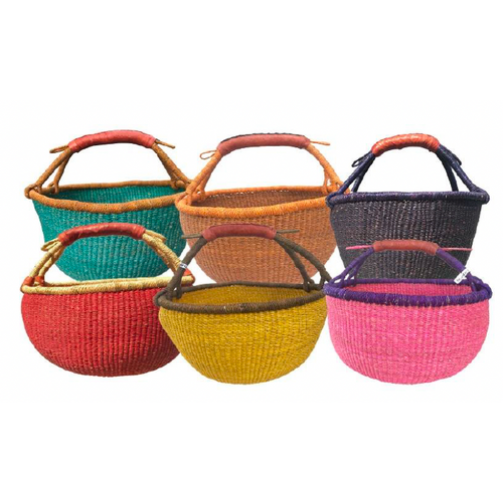 Jungle Direct African Round Basket Medium