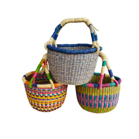 Jungle Direct African Round Basket Mini