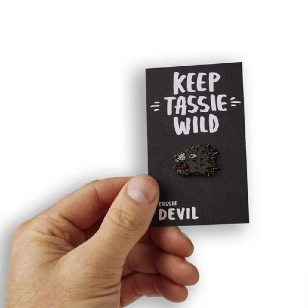 Keep Tassie Wild Pin - Tasmanian Devil