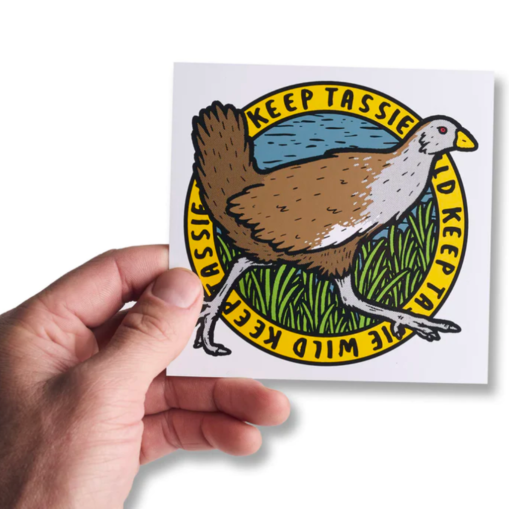 Keep Tassie Wild Sticker - Turbo Chook