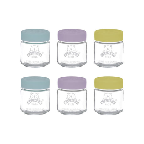 Kilner Kids Jar with Silicone Lid (6 Pack)