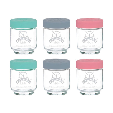 Kilner Kids Jar with Silicone Lid (6 Pack)