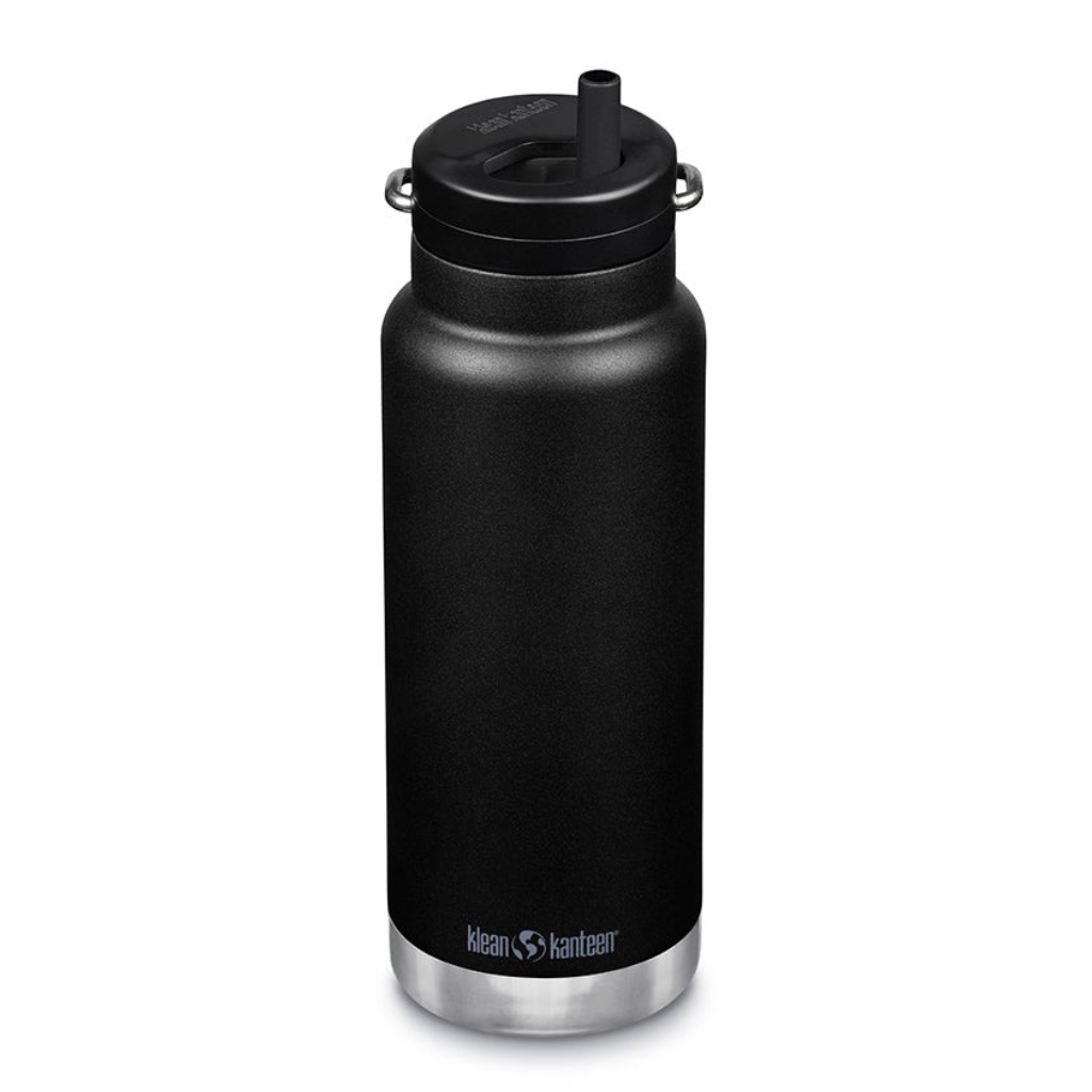 Klean Kanteen TKWide Insulated Bottle Twist Cap with Straw 946 ml (32 oz) Black Teros Tasmania