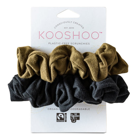 Kooshoo Plastic Free Hair Scrunchies (2 Pack)