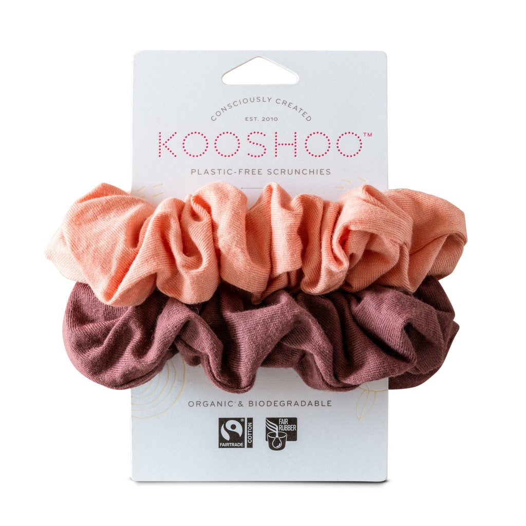 Kooshoo Plastic Free Hair Scrunchies (2 Pack)