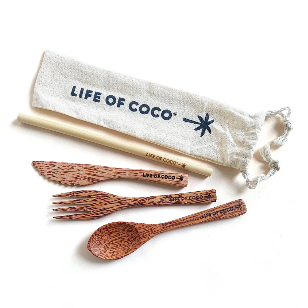 Life of Coco Reusable Coconut Cutlery Collection