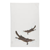 Linen Press Tea Towel White Meg Wells (Organic Cotton)