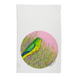 Linen Press Tea Towel White Ingrid Bartowiak