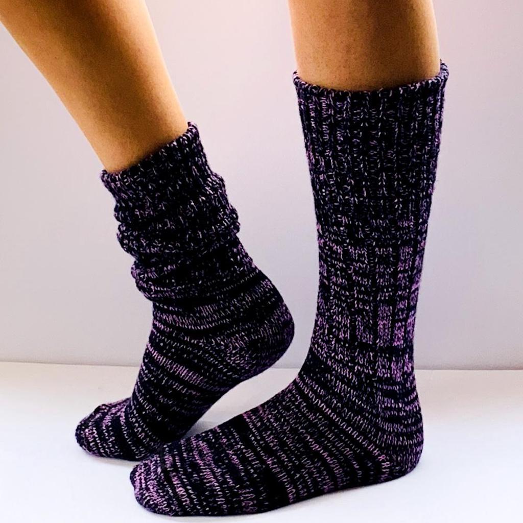 Mongrel Socks Pure Merino Wool (Large - Mens 7-9, Womens 9-11)