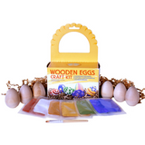 Natural Earthpaint Wooden Eggs Craft Kit