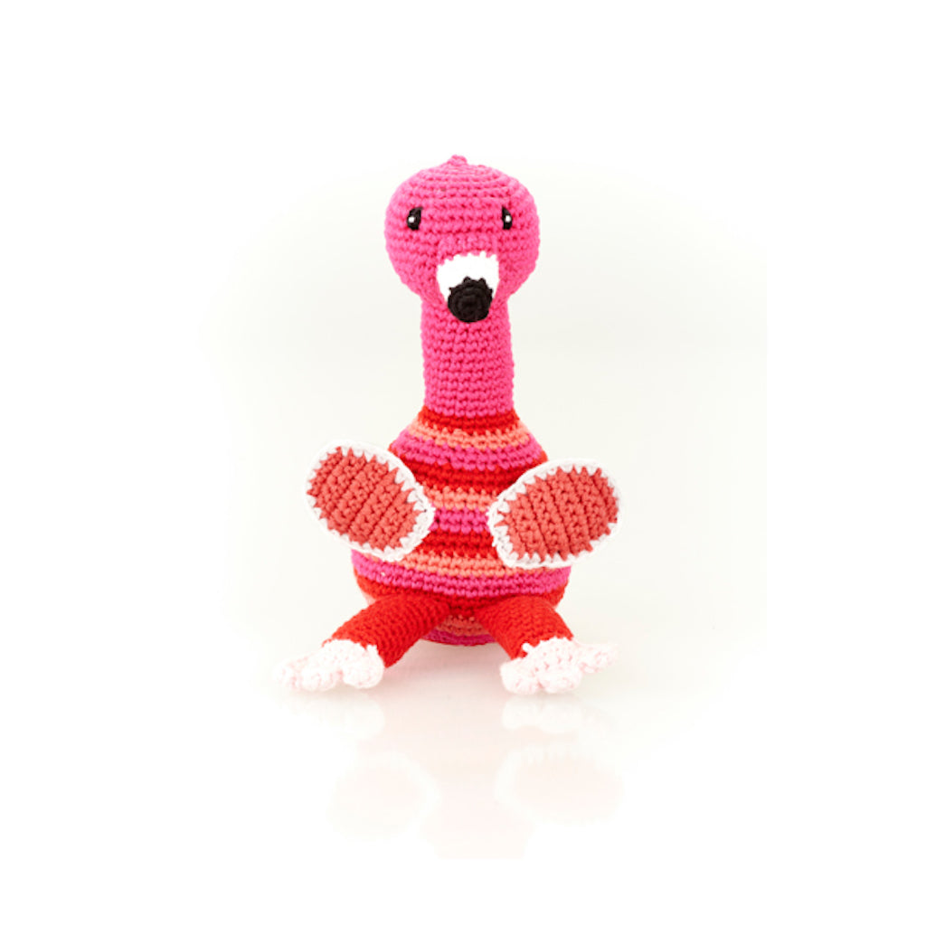 Pebble Flamingo Rattle – Teros