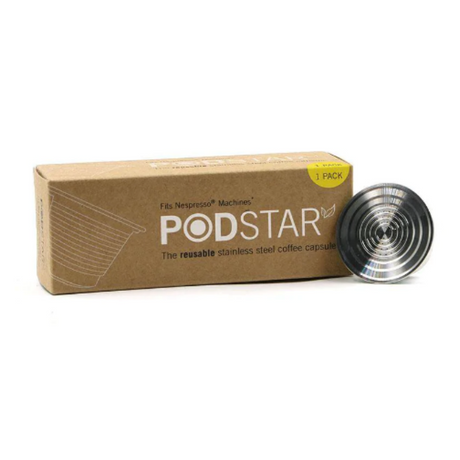 Pod Star Reusable Stainless Steel Pod for Nespresso