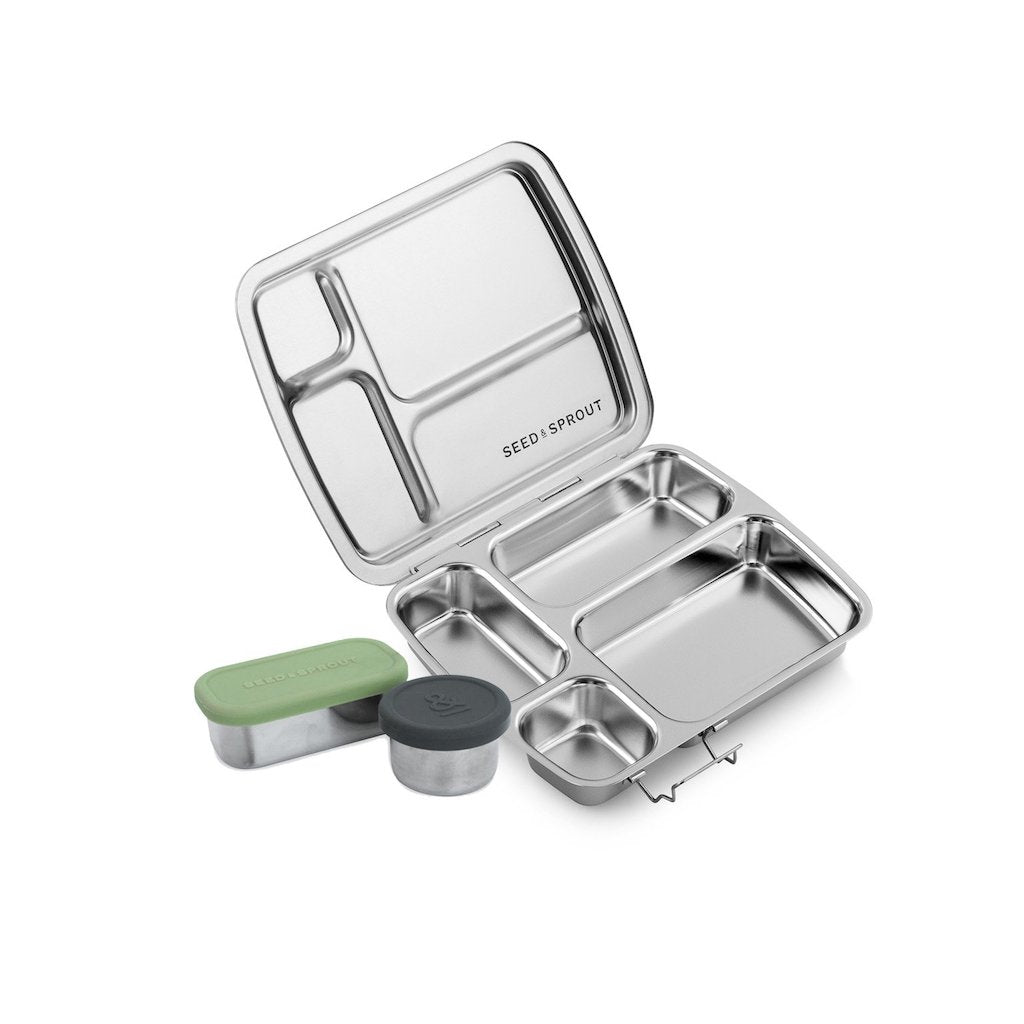 Seed & Sprout Stainless Steel Crunch Box & 2 Pots