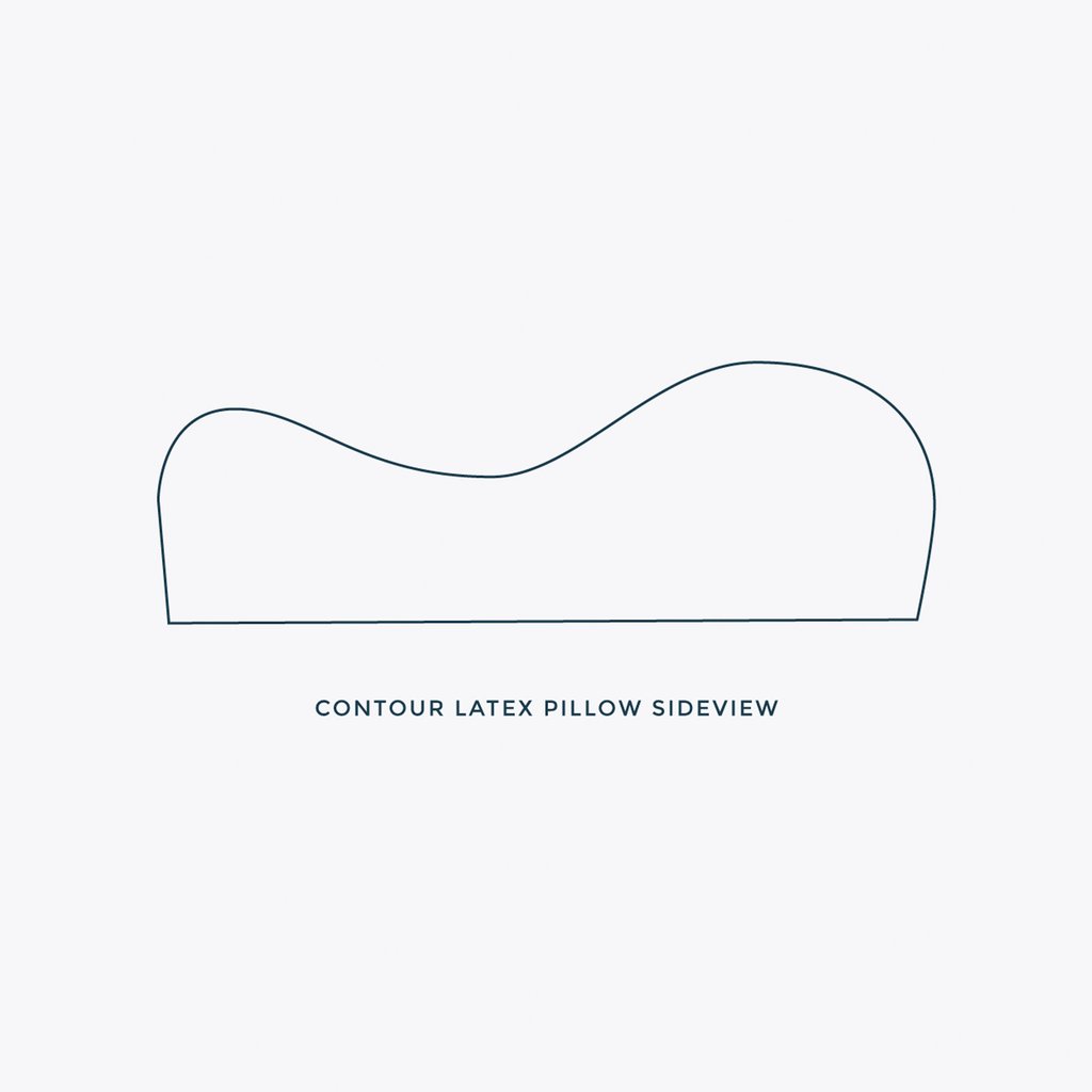 Natural Bedding Co Latex Contour Pillow