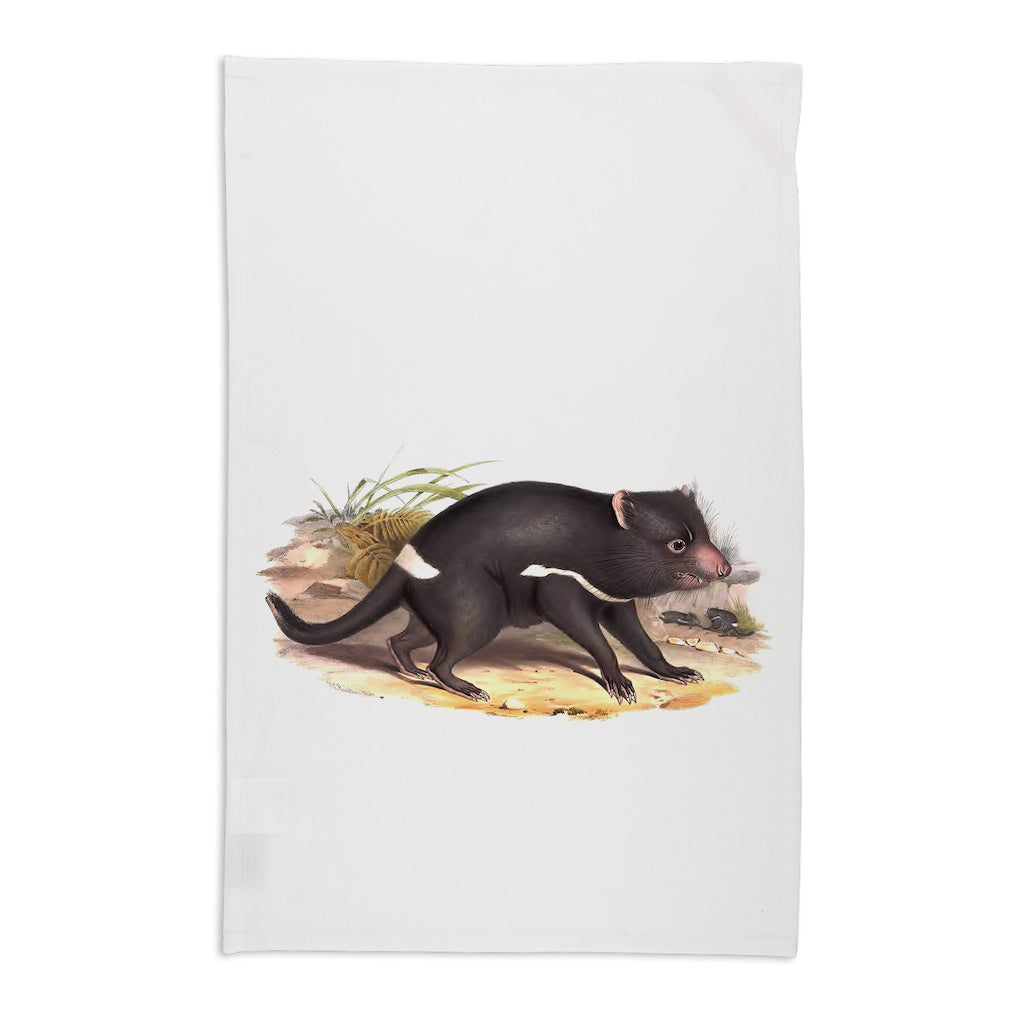 Linen Press Tea Towel White John Gould (Organic Cotton)