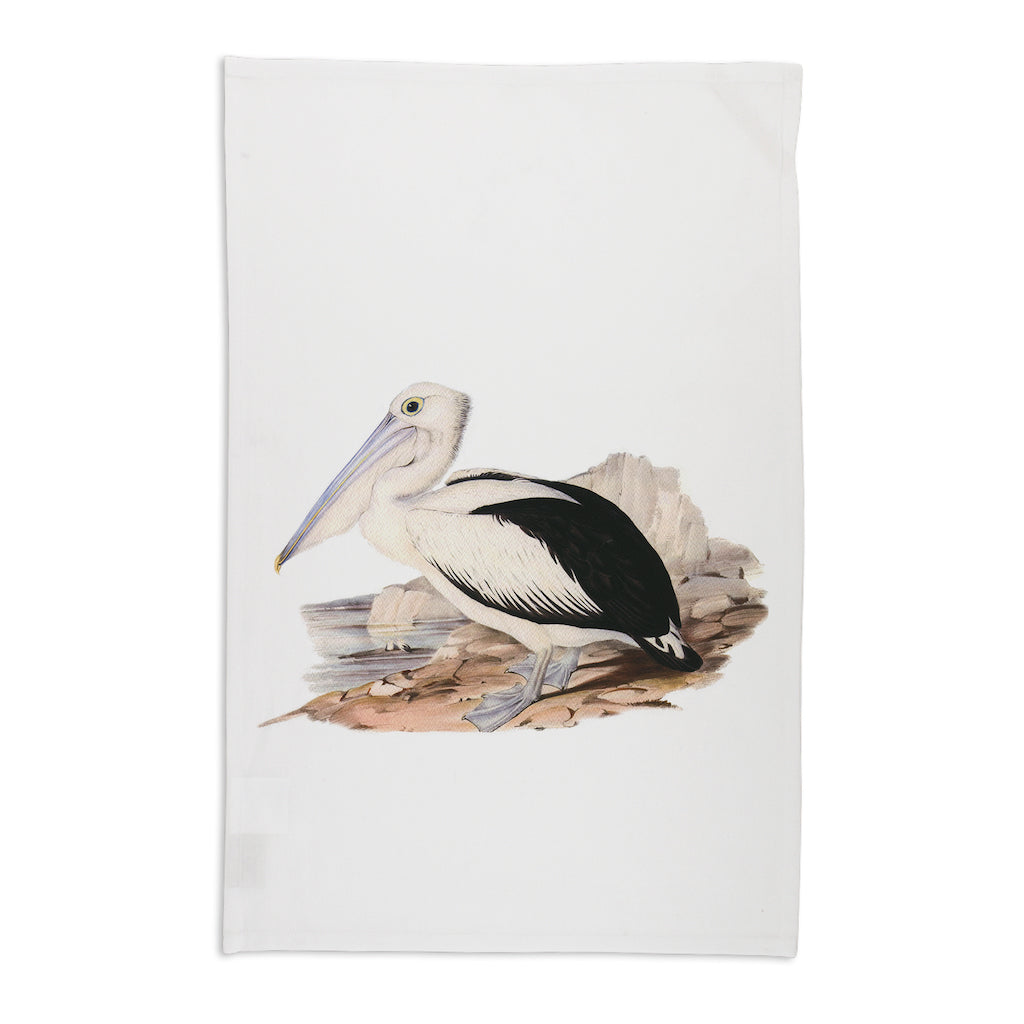 Linen Press Tea Towel White John Gould (Organic Cotton)