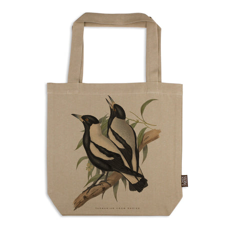 Linen Press Tote Bag Beige John Gould (Organic Cotton) Teros