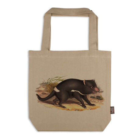 Linen Press Tote Bag Beige John Gould (Organic Cotton)