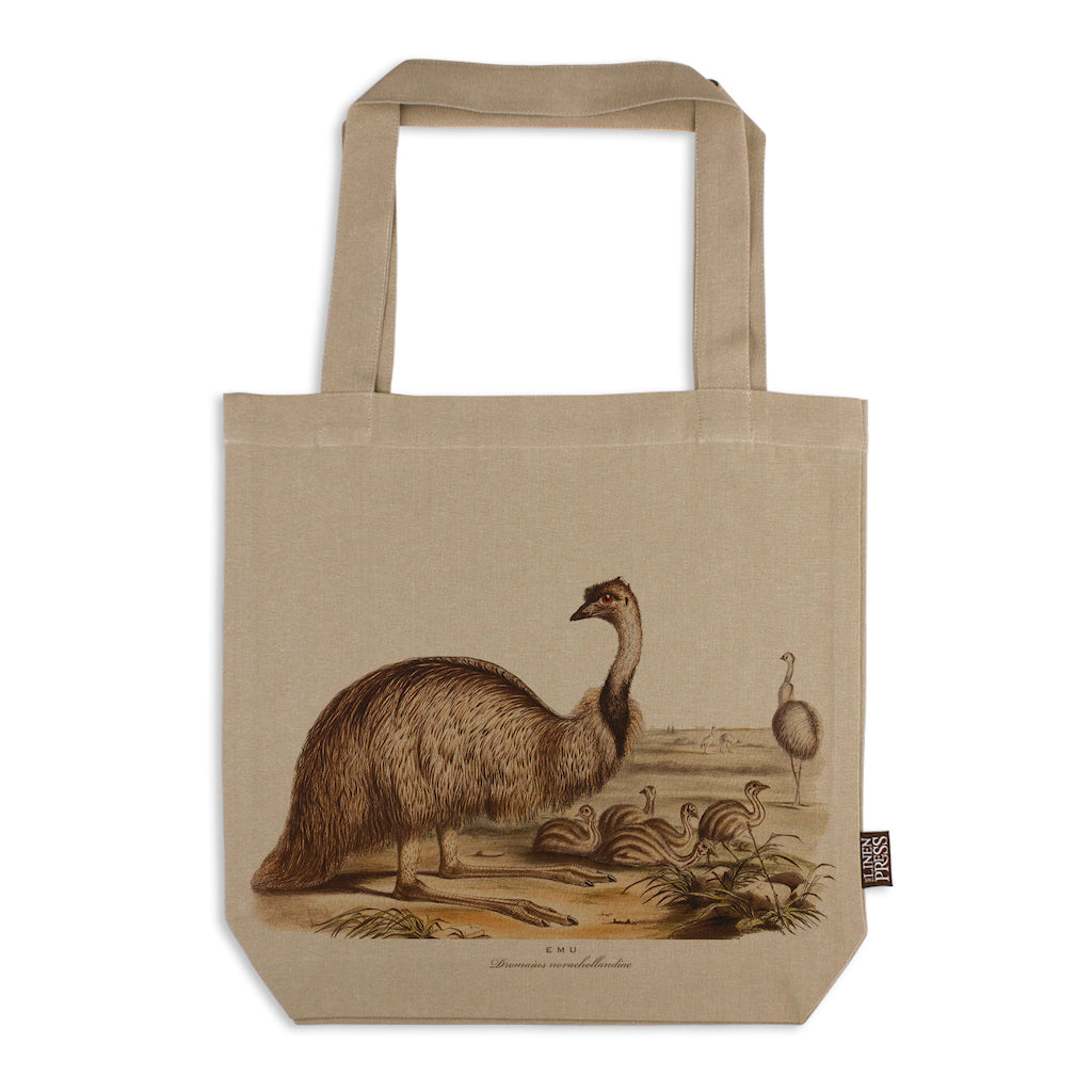 Linen Press Tote Bag Beige John Gould (Organic Cotton)