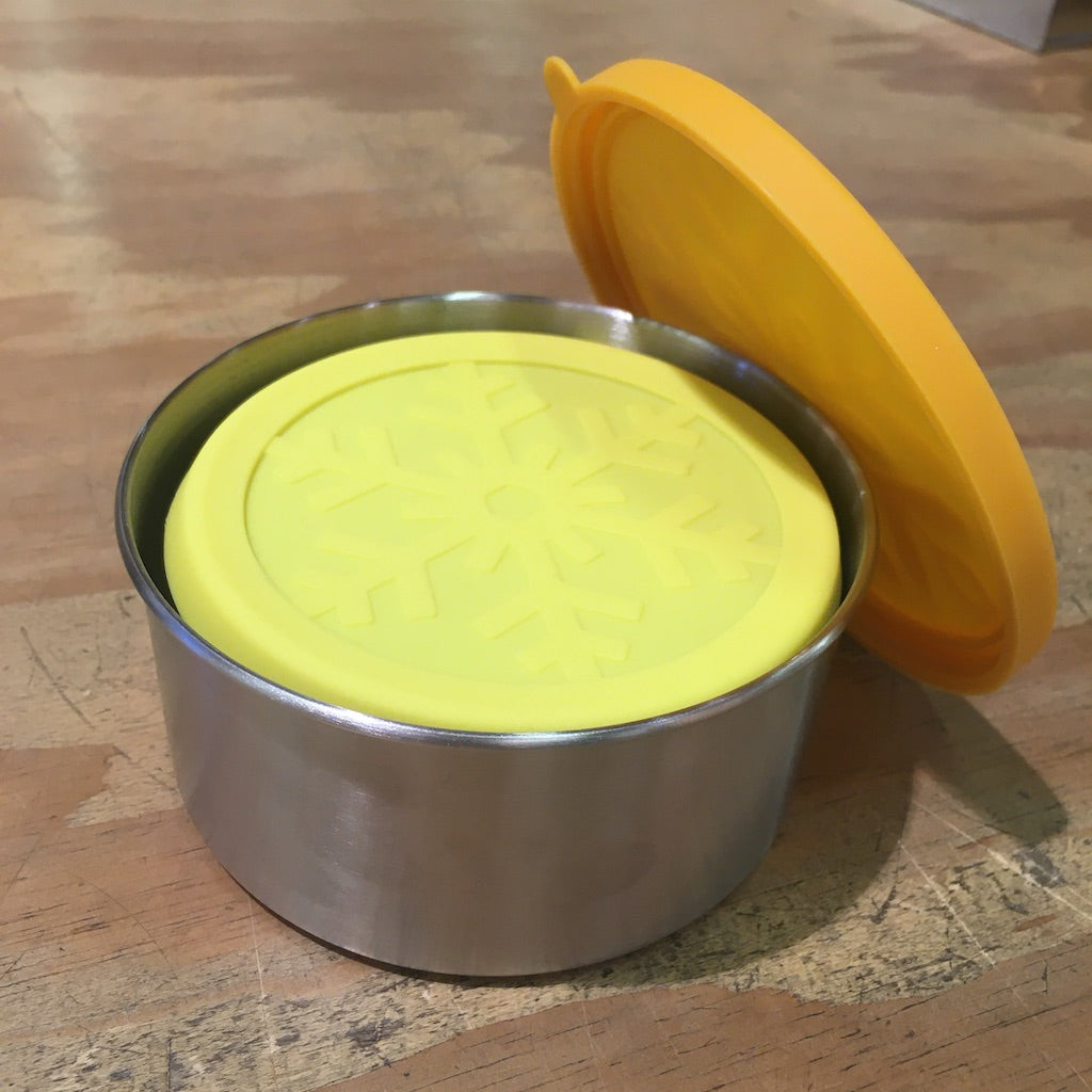 Green Essentials Steel Nesting Round Containers with Silicone Lids (3 Pack)