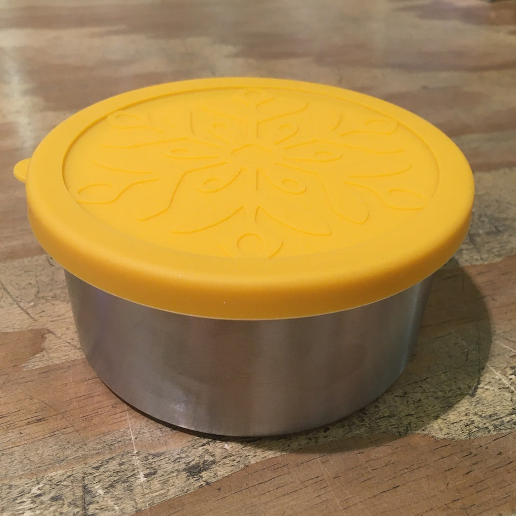 Green Essentials Steel Nesting Round Containers with Silicone Lids (3 Pack)