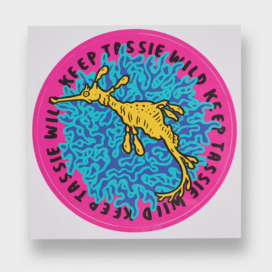 Keep Tassie Wild Sticker – Weedy Seadragon