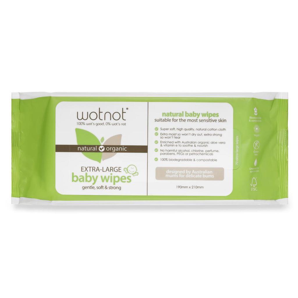 WotNot Baby Wipes (70 Per Pack)