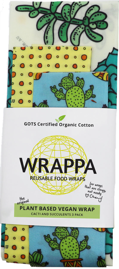 Wrappa Vegan Wraps Organic Cotton (3 Pack)