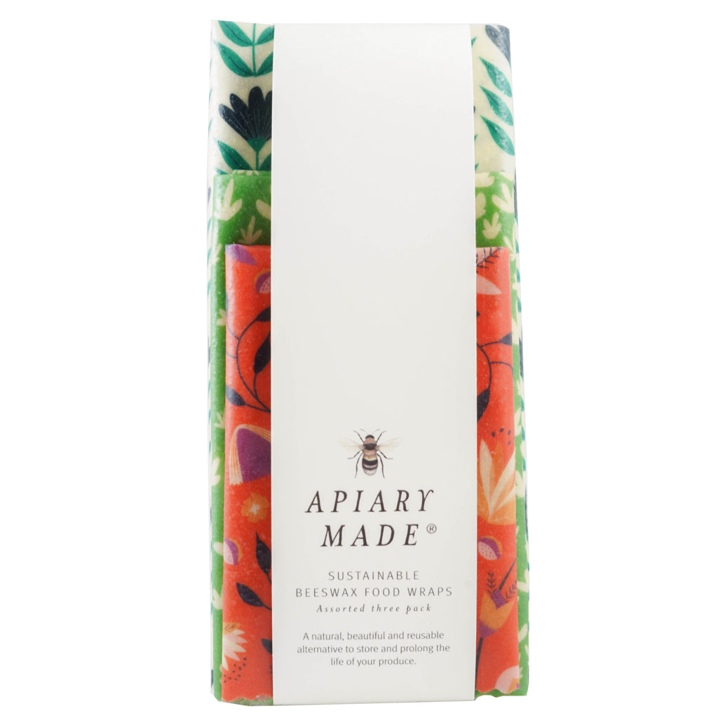 Apiary Made Beeswax Food Wraps Assorted (3 Pack)