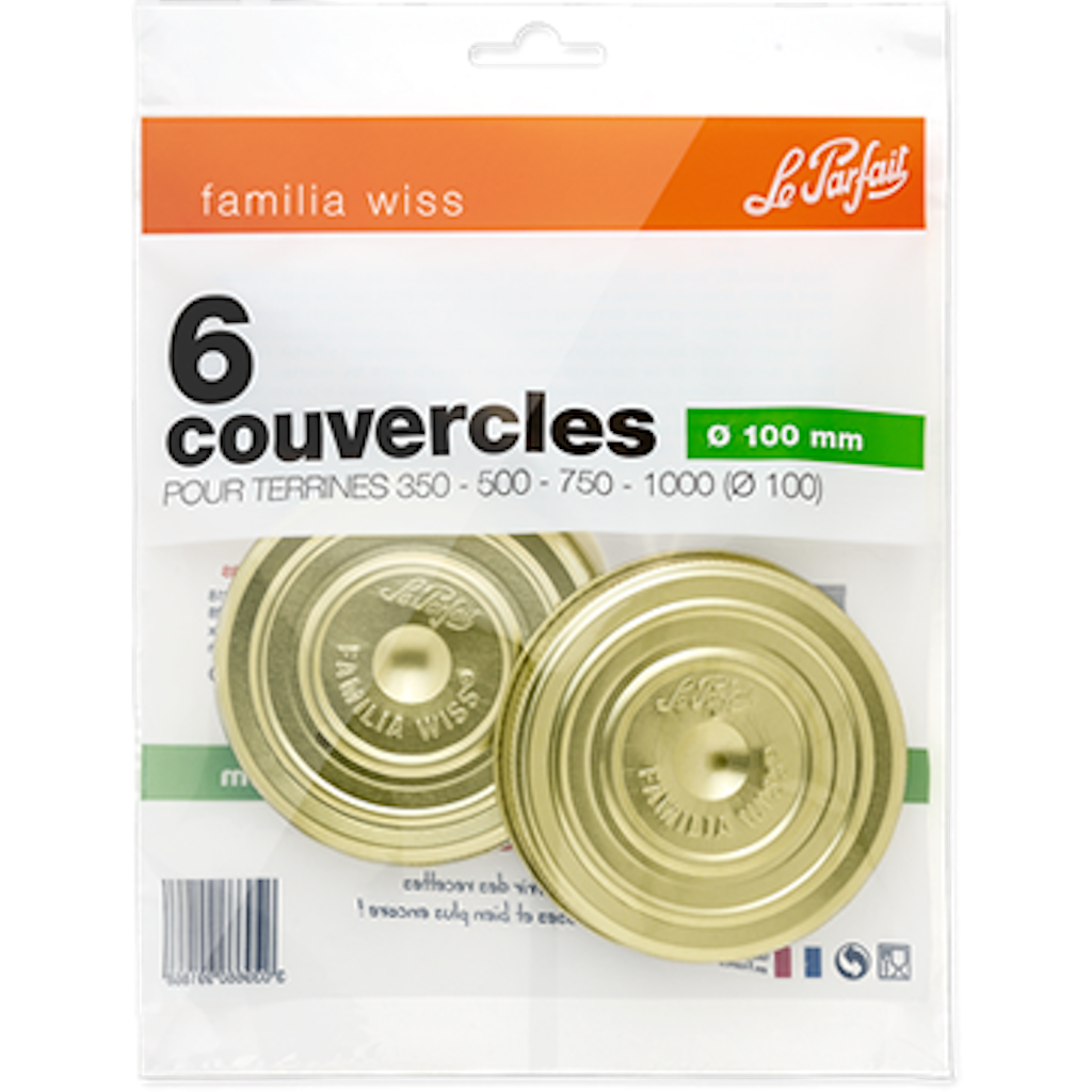 Le Parfait Familia Wiss Screw Lid (6 Pack)