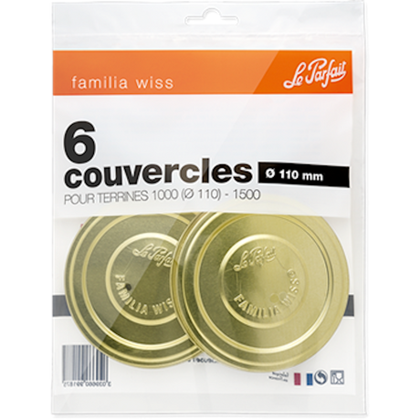 Le Parfait Familia Wiss Screw Lid (6 Pack)