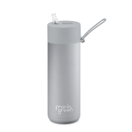 Frank Green Ceramic & Stainless Steel Bottle with Straw Cap 595 ml (20 oz)