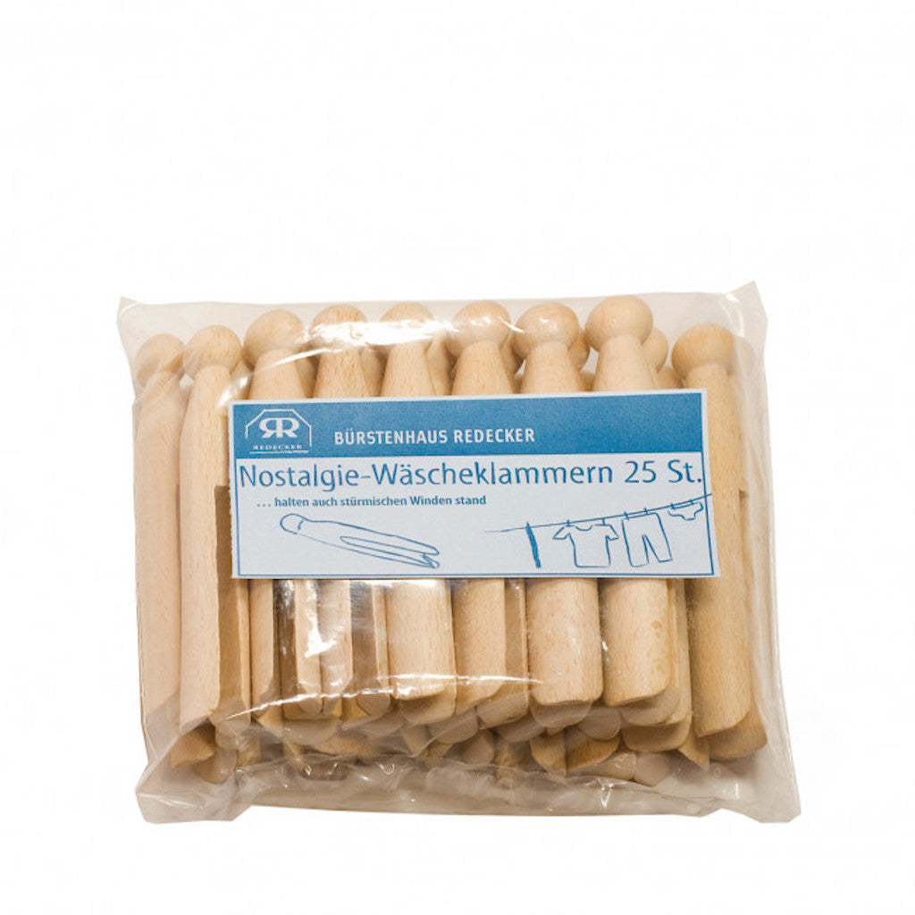 Redecker Wooden Clothes Pegs (Nostaglic) (25 Pack)