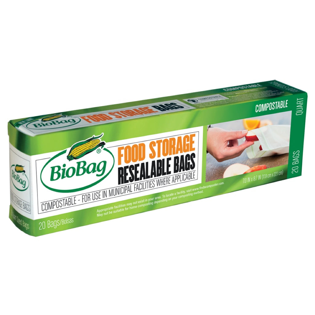 BioBag Resealable Food Bags (20 Pack)