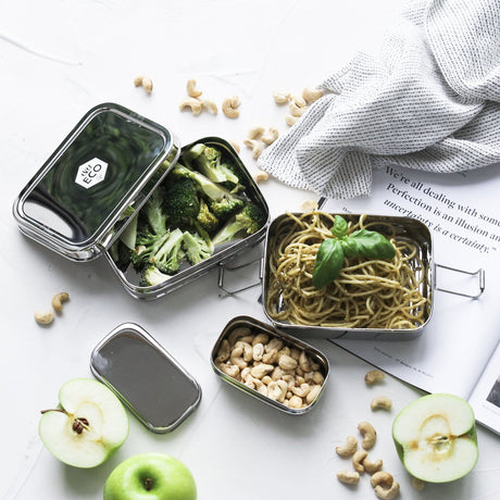 Ever Eco Stainless Steel Stackable  Bento Two Tier Lunch Box